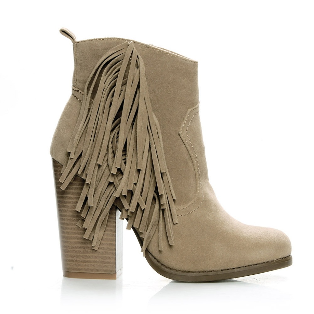 Joseph-02 Fringe Western Women's Booties - Picture 2 of 3